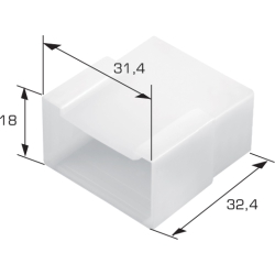 Obudowa 6-krotna na konektor E 2.5 100szt